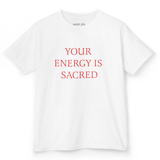 your energy is sacred baby tee