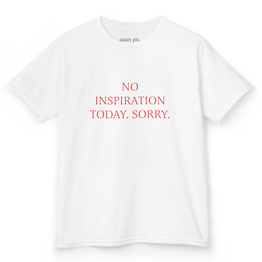 no inspiration today. sorry. baby tee